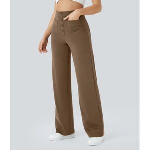 HALARA Brown Wide Leg Pants